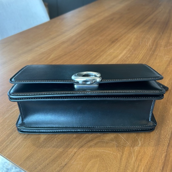 Coach Bandit Shoulder Bag in Black with Silver Hardware - Picture 5 of 13